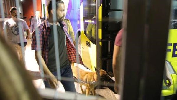 Fenerbahçe otobüsünde bomba araması yapıldı