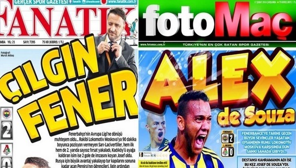 Manşetlerde Fenerbahçe damgası