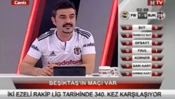Volkan Şen'in golünde BJK TV spikeri - İZLE