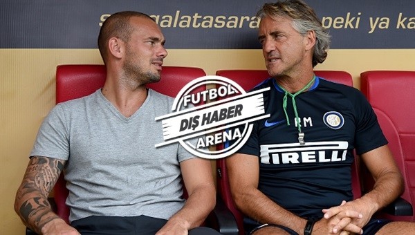 Sneijder'den Mancini'ye sürpriz telefon