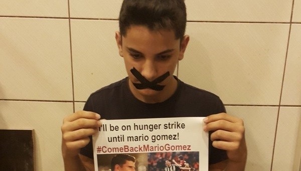 Mario Gomez için açlık grevine başladı