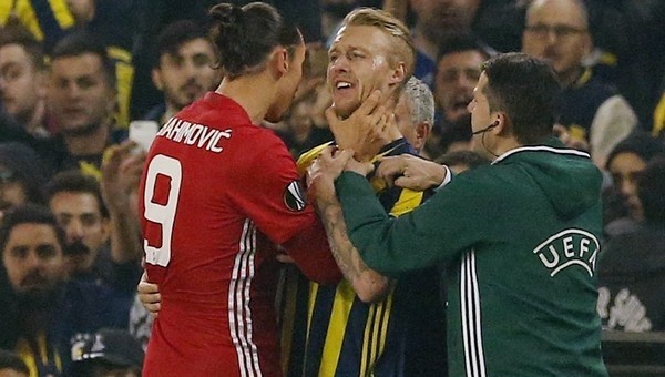 Ibrahimovic ile Kjaer arasında kavga