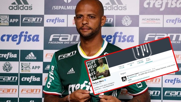Felipe Melo, Volkan Demirel'e küfürlü tweeti beğendi
