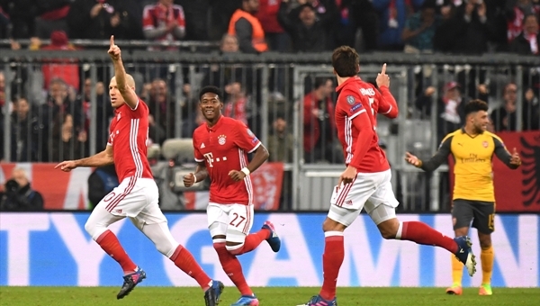 Bayern Münih 5-1 Arsenal maç özeti ve golleri