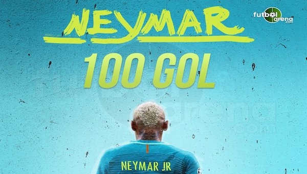 '100'ler kulübü'nün son üyesi Neymar