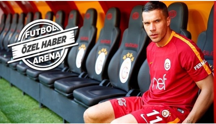 Galatasaray'da Podolski'den basına veda