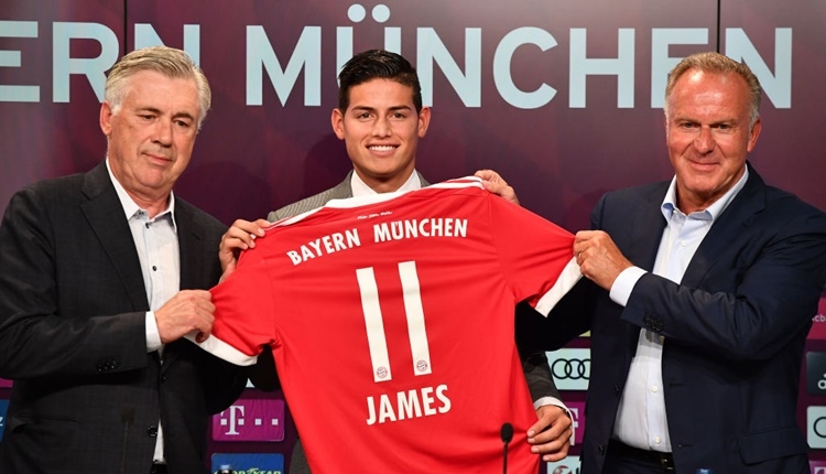 Bayern Münih yeni transferi James Rodirguez tanıttı