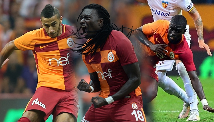 Galatasaray'da Kayserispor maçında Gomis, Belhanda ve Ndiaye coştu