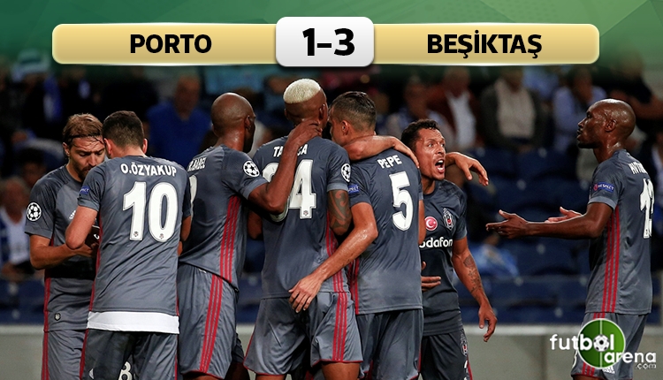 Porto 1-3 Beşiktaş maç özeti ve golleri (İZLE)