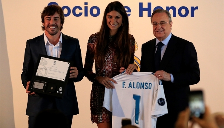 Real Madrid'den Fernando Alonso'ya büyük onur