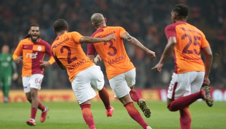 Galatasaray'da Maicon tek başına Fenerbahçe'yi geçti