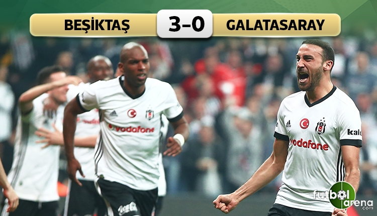 Beşiktaş 3 - 0 Galatasaray maçın özeti ve golleri (İZLE)