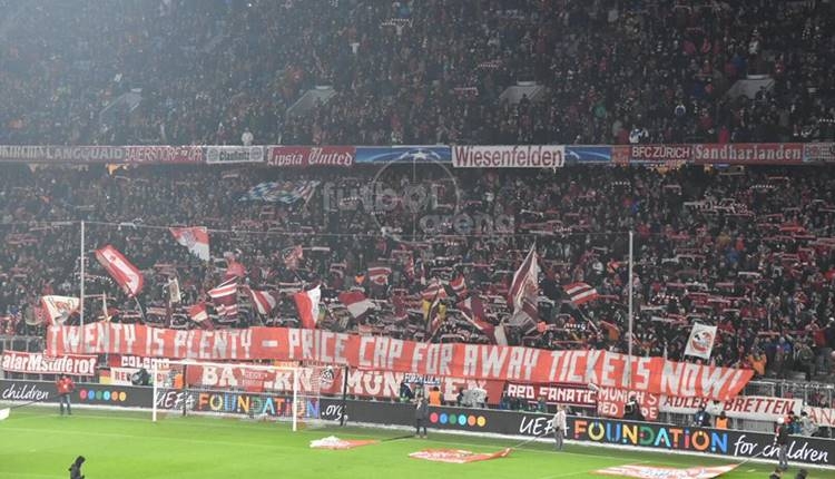 Bayern Münih taraftarlarından protesto