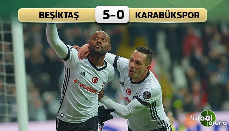 Beşiktaş, Karabükspor'a gol yağdırdı