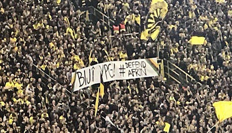 Borussia Dortmund'un taraftarlarından teröre destek!