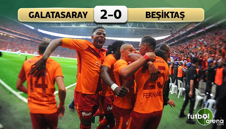 Galatasaray 2-0 Beşiktaş maç özeti ve golleri (İZLE)