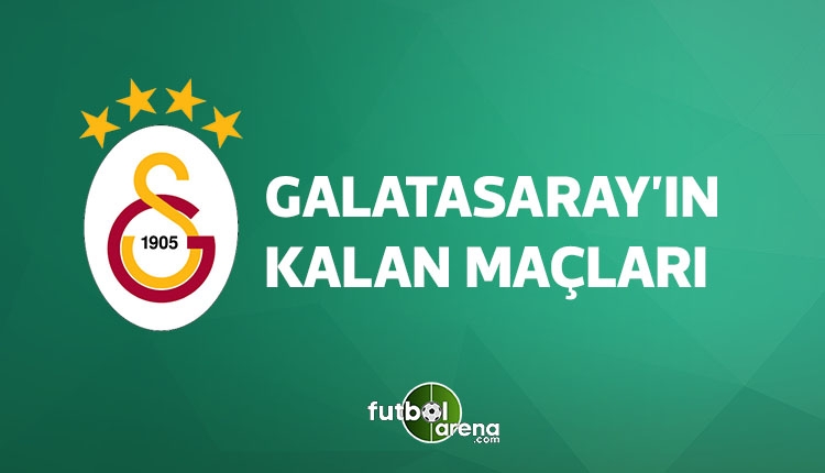 Galatasaray kalan maçları (GS fikstür, GS kalan maçları 15 Nisan 2018)