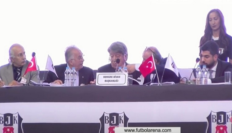 Beşiktaş Genel Kurulu'nda Yıldırım Demirören kavgası