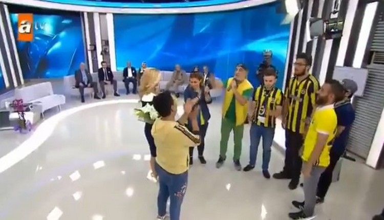 Fenerbahçeli taraftarlar, Müge Anlı'nın canlı yayınına çıktı