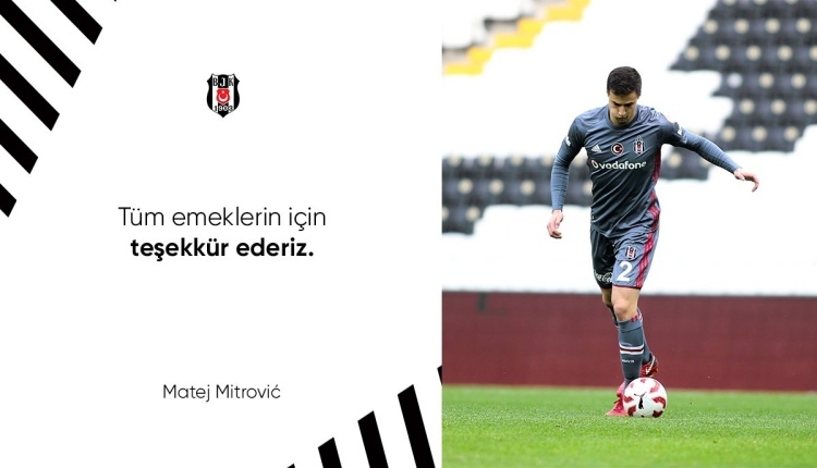 Beşiktaş'tan Matej Mitrovic'e veda paylaşımı