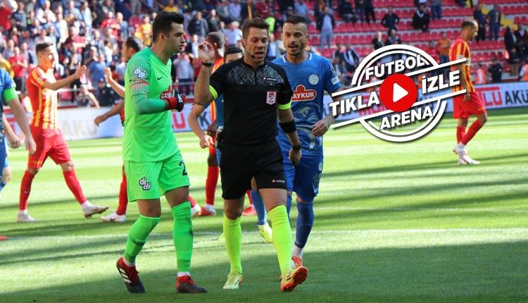 Kayserispor 2-2 Rizespor maçı özeti ve golleri (İZLE)
