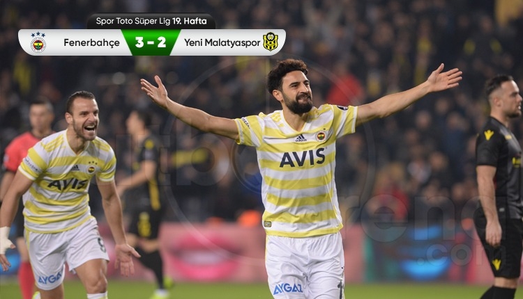 Fenerbahçe, Malatyaspor'u devirdi! Ersun Yanal ile ilk galibiyet