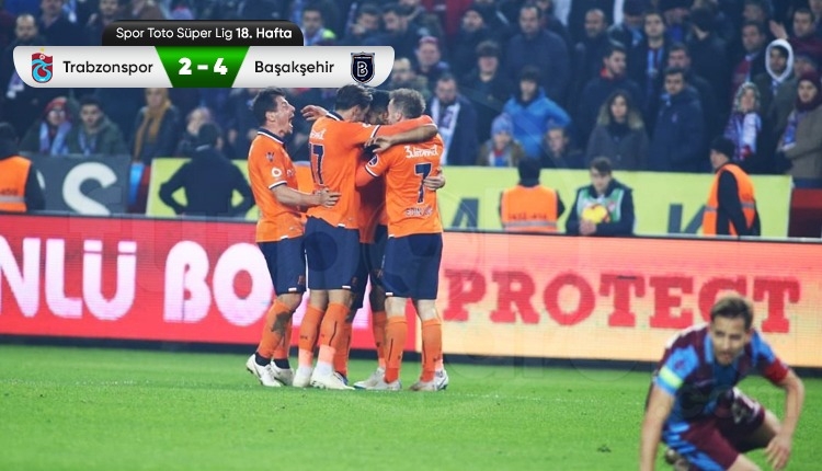 Trabzonspor 2-4 Medipol Başakşehir maç özeti ve golleri izle