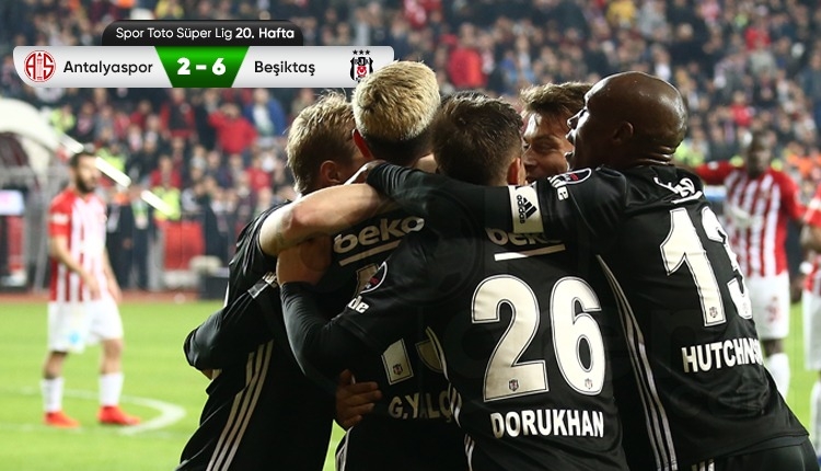 Antalyaspor 2-6 Beşiktaş maç özeti ve golleri izle