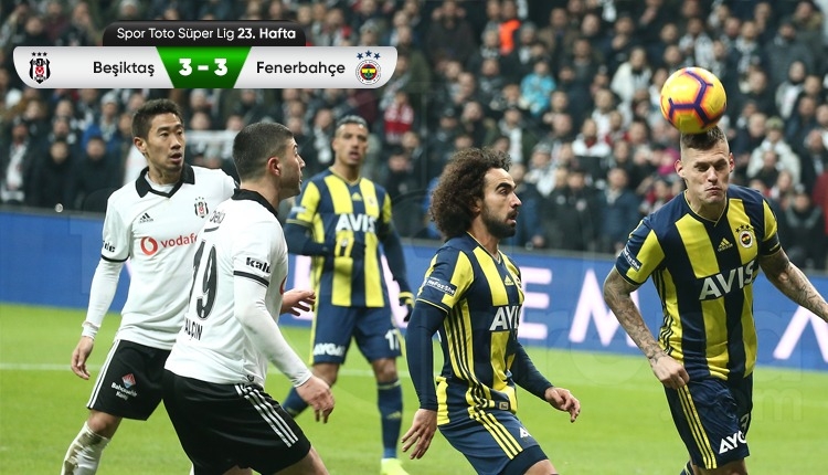 Beşiktaş 3-3 Fenerbahçe maç özeti ve golleri (İZLE)