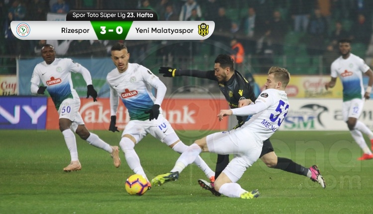 Çaykur Rizespor 3-0 Yeni Malatyaspor maç özeti ve golleri (İZLE)