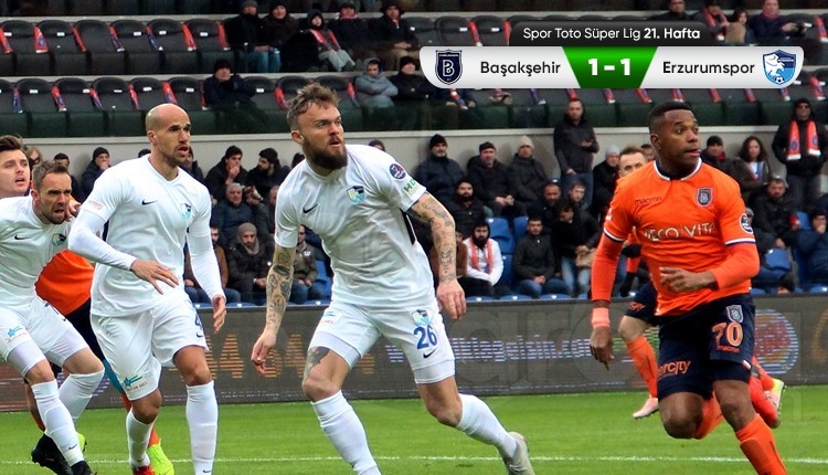Medipol Başakşehir 1-1 BB Erzurumspor maç özeti ve golleri (İZLE)