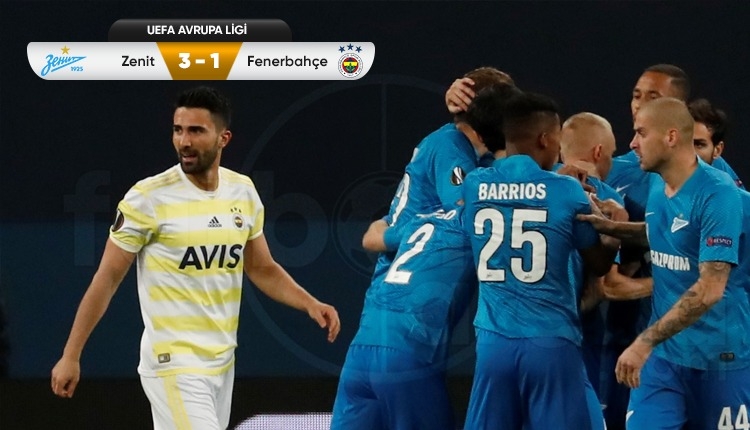 Zenit 3-1 Fenerbahçe maç özeti ve golleri izle