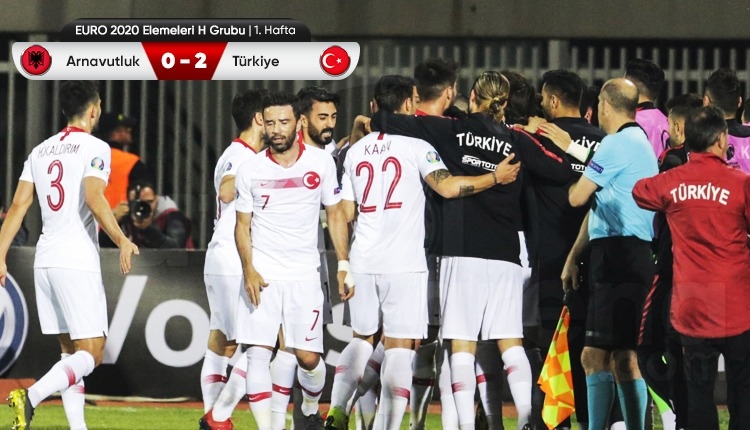 Arnavutluk 0-2 Türkiye maç özeti ve golleri (İZLE)