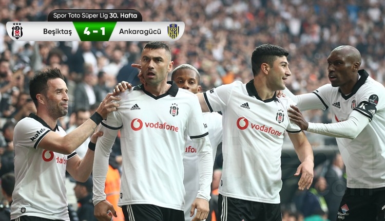 Beşiktaş 4-1 Ankaragücü maç özeti ve golleri (İZLE)