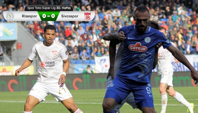 Çaykur Rizespor 0-0 Sivasspor maç özeti izle (Vedat Muriç'in iptal edilen golü)