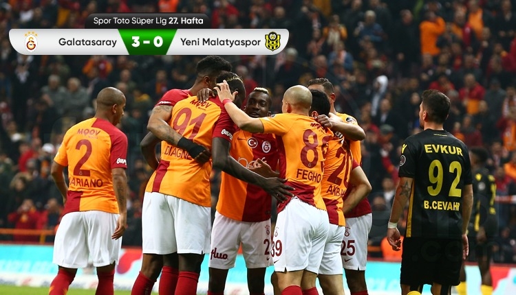 Galatasaray 3-0 Yeni Malatyaspor maç özeti ve golleri (İZLE)