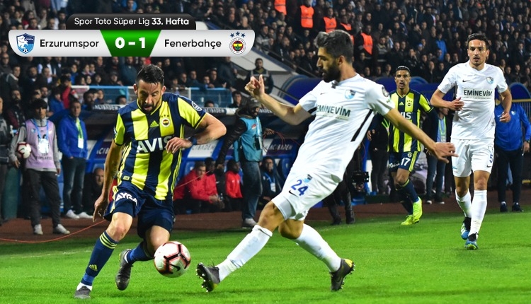 Erzurumspor 0-1 Fenerbahçe maç özeti ve golü (İZLE)