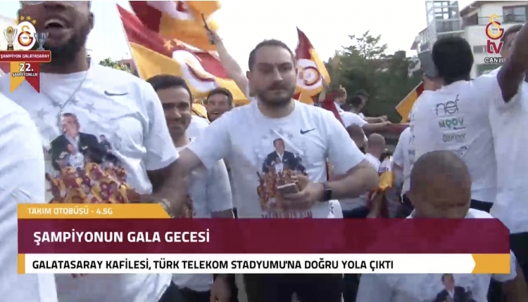 Galatasaray şampiyonluk kutlamaları canlı izle (Galatasaray TV, GS TV Şampiyonluk kutlamaları izle)