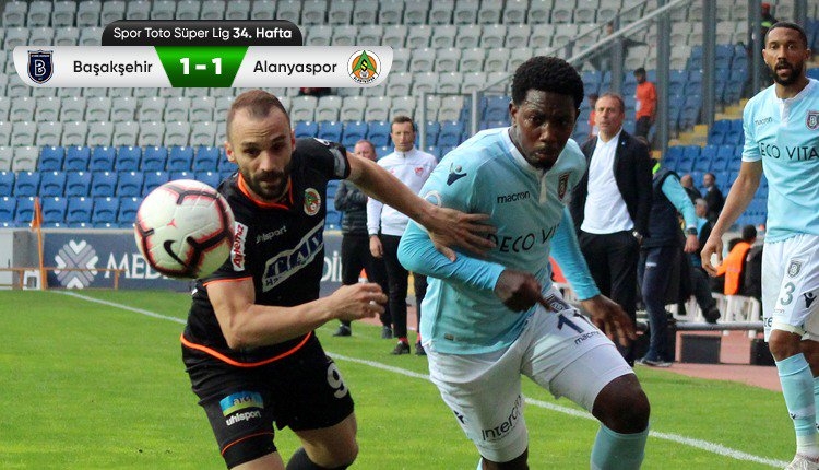 Medipol Başakşehir 1-1 Aytemiz Alanyaspor maç özeti (İZLE)
