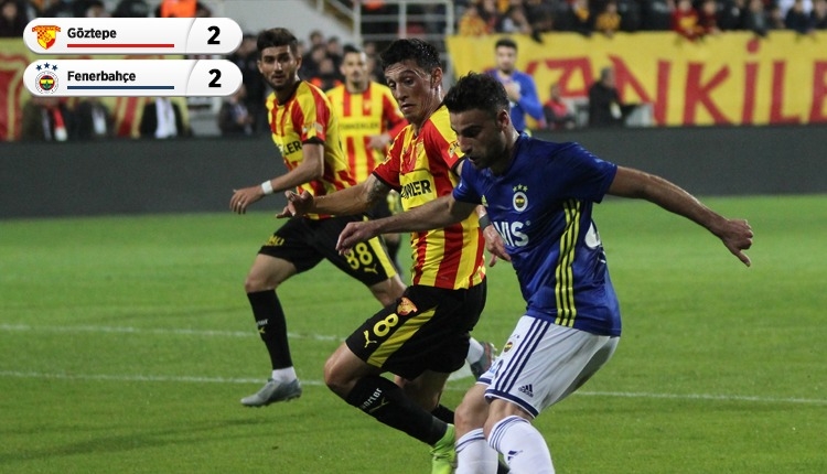 Göztepe ile Fenerbahçe nefes kesen maçta yenişemedi (İZLE)