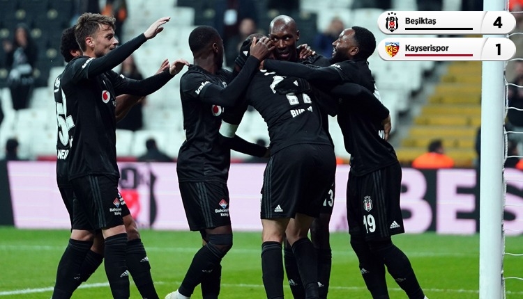 Beşiktaş, Kayserispor engelini farklı geçti (İZLE)