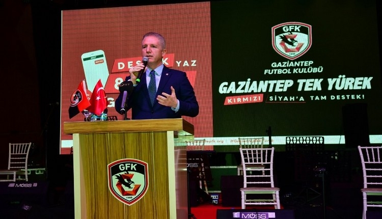 Gaziantep Futbol Kulübüne destek gecesi düzenlendi