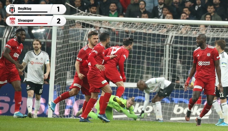Beşiktaş, Vodafone Park'ta lider Sivasspor'a kaybetti (İZLE)