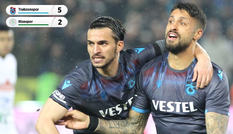 Trabzonspor 5-2 Rizespor, Bein Sports maç özeti ve golleri (İZLE)
