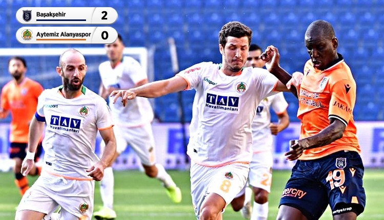 Başakşehir 2-0 Aytemiz Alanyaspor maç özeti ve golleri (İZLE)