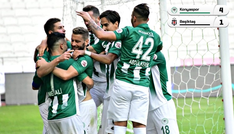 Beşiktaş kayıp! Konyaspor 4 golle kazandı (İZLE)