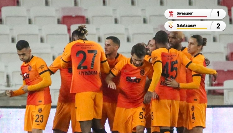 Galatasaray zorlu Sivas deplasmanında kazandı (İZLE)
