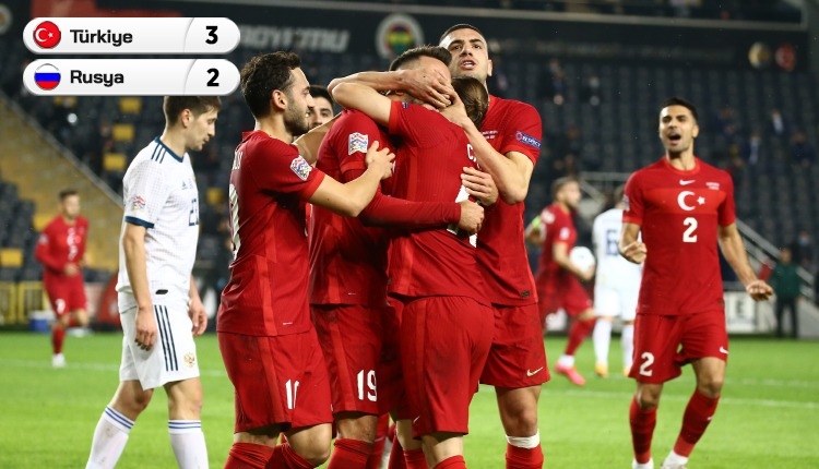 Türkiye 3-2 Rusya maç özeti ve golleri