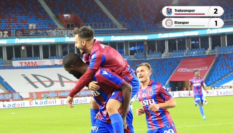 Trabzonspor 2-1 Rizespor maç özeti ve golleri (İZLE)