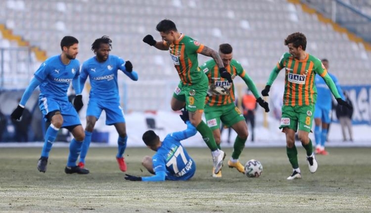 Erzurumspor 1-1 Alanyaspor maç özeti ve golleri (İZLE)